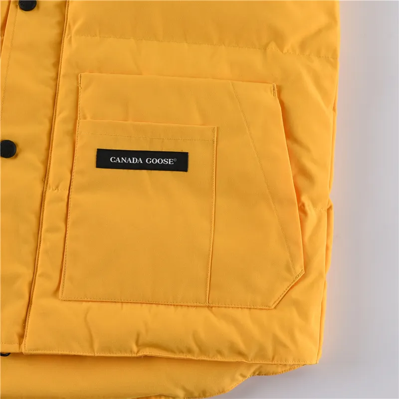 Replica Canada Goose Freestyle Crew 4154M Yellow Vest Reps - RepLuxe