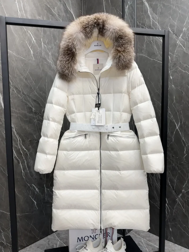 Replica Moncler Boedic Down Jacket White Fur Trim Reps - RepLuxe