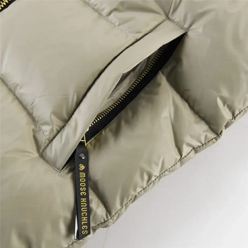 Replica Moose Knuckles Puffer Jacket Beige Style Reps - RepLuxe