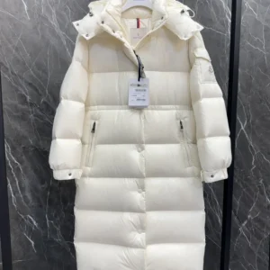 Replica Moncler Cavettaz Down Jacket Ivory Long Reps - RepLuxe