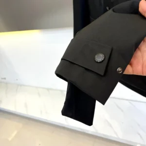 Replica Prada Down Jacket Black Hooded Style Reps - RepLuxe