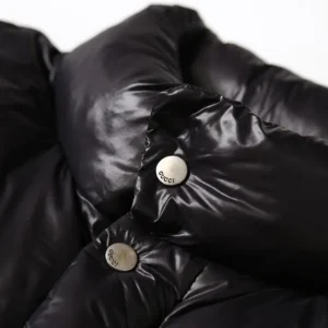 Replica Gucci Logo Tape Down Jacket Black Puffer Reps - RepLuxe