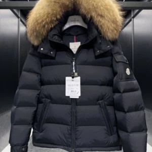 Replica Moncler Mayaf Short Down Jacket Black Hooded Reps - RepLuxe