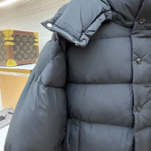 Replica Moncler Maya Down Jacket Black Hooded Reps - RepLuxe