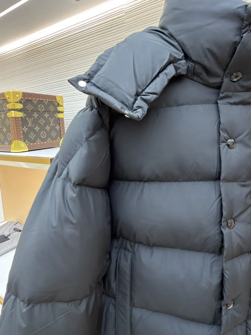 Replica Moncler Maya Down Jacket Black Hooded Reps - RepLuxe