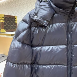 Replica Moncler Maya Down Jacket Navy Hooded Reps - RepLuxe