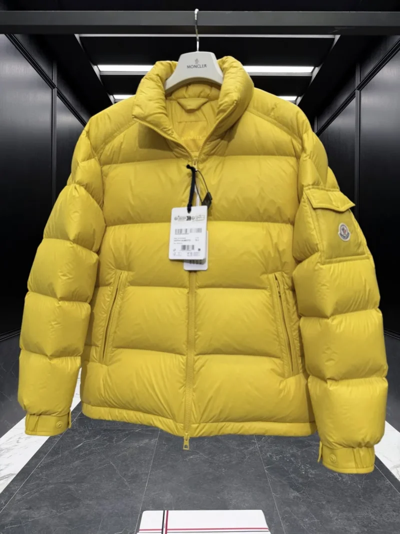 Replica Moncler Levitha Down Jacket Yellow Quilted Reps - RepLuxe