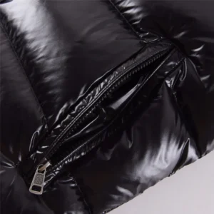 Replica Moncler Maya Down Jacket Black Hooded Reps - RepLuxe