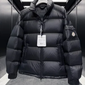 Replica Moncler Levitha Down Jacket Black Short Reps - RepLuxe