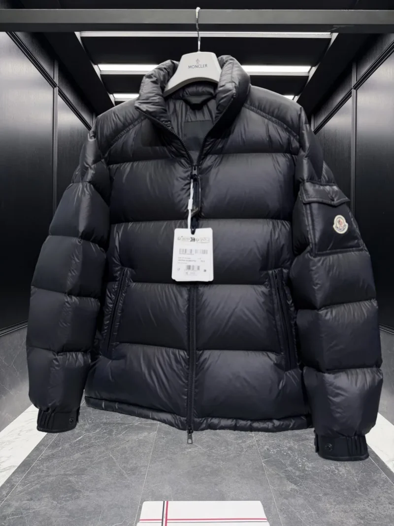 Replica Moncler Levitha Down Jacket Black Short Reps - RepLuxe