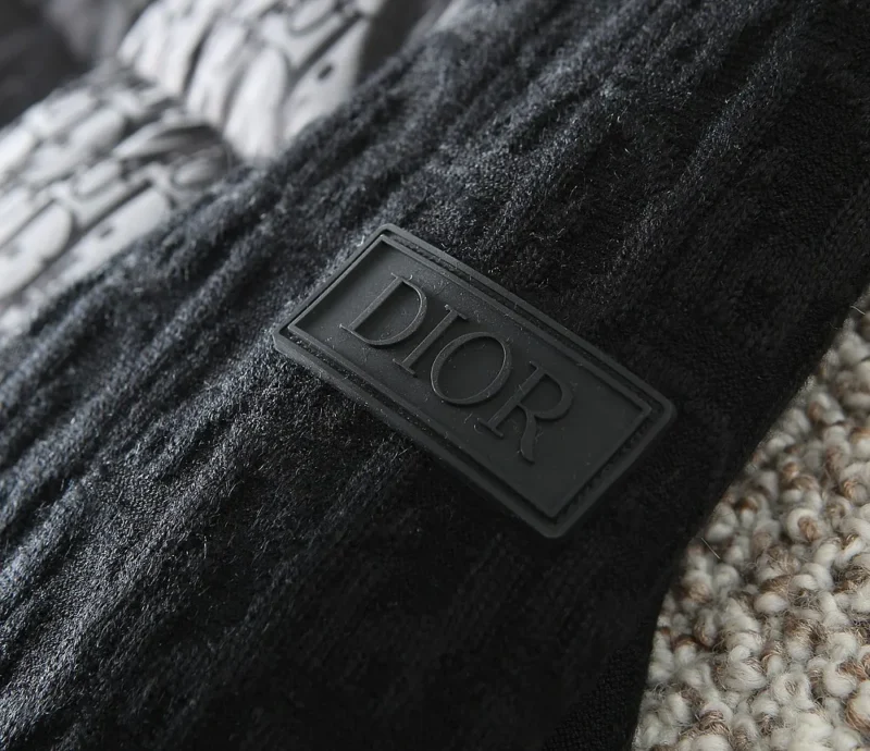Replica Dior Knit Down Jacket Black Quilted Reps - RepLuxe