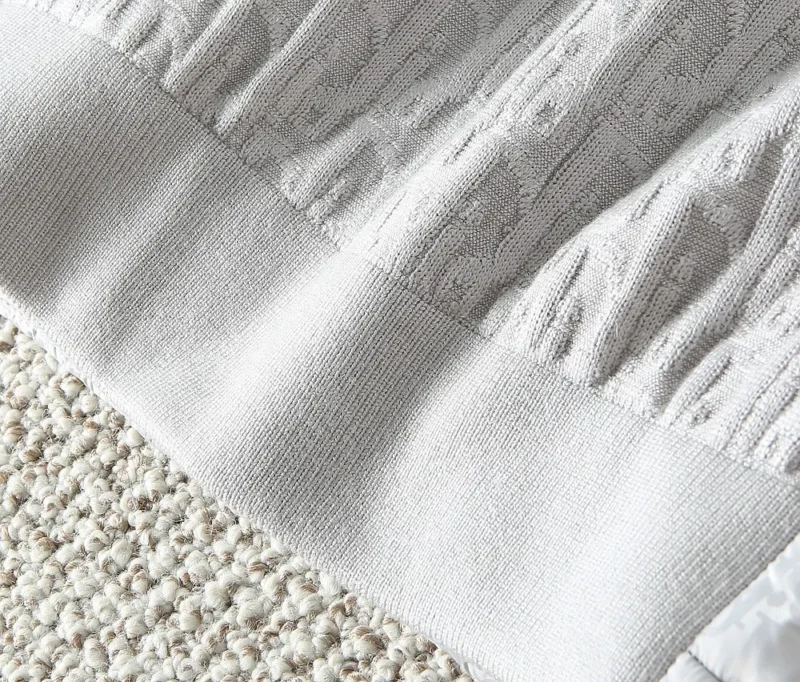 Replica Dior Knit Down Jacket White Unisex Reps - RepLuxe