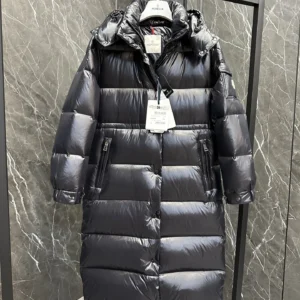 Replica Moncler Cavettaz Long Down Jacket Black Reps - RepLuxe