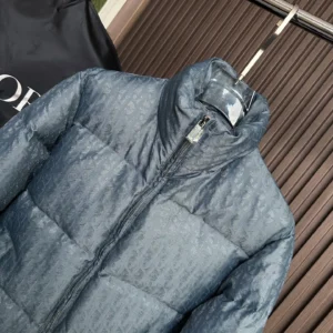 Replica Dior Down Jacket Blue Logo Series Reps - RepLuxe