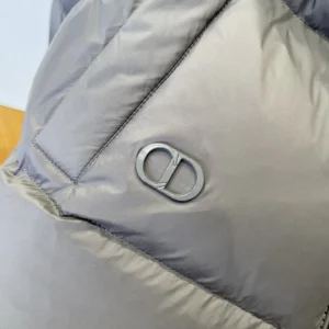 Replica Dior Stand Collar Down Jacket Gray Reps - RepLuxe