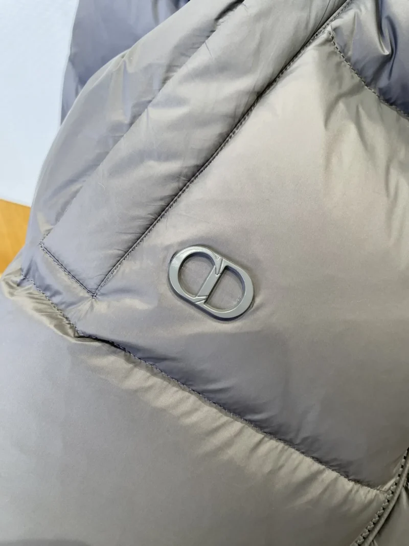 Replica Dior Stand Collar Down Jacket Gray Reps - RepLuxe