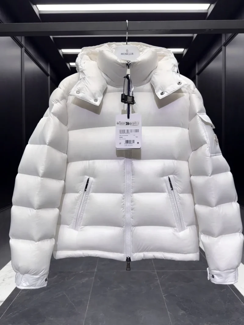 Replica Moncler Maire Down Jacket White Short Reps - RepLuxe