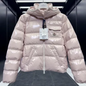 Replica Moncler Andro Short Down Jacket Pink Casual Reps - RepLuxe