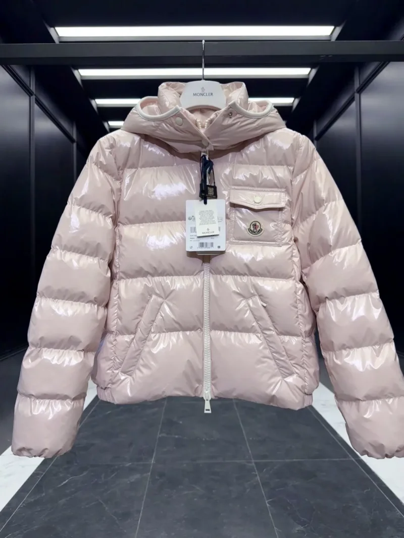 Replica Moncler Andro Short Down Jacket Pink Casual Reps - RepLuxe