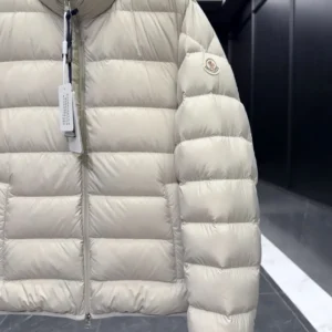 Replica Moncler Baudinet Down Jacket Ivory Short Reps - RepLuxe