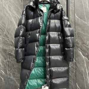 Replica Moncler Hanoverian Long Down Jacket Black Reps - RepLuxe