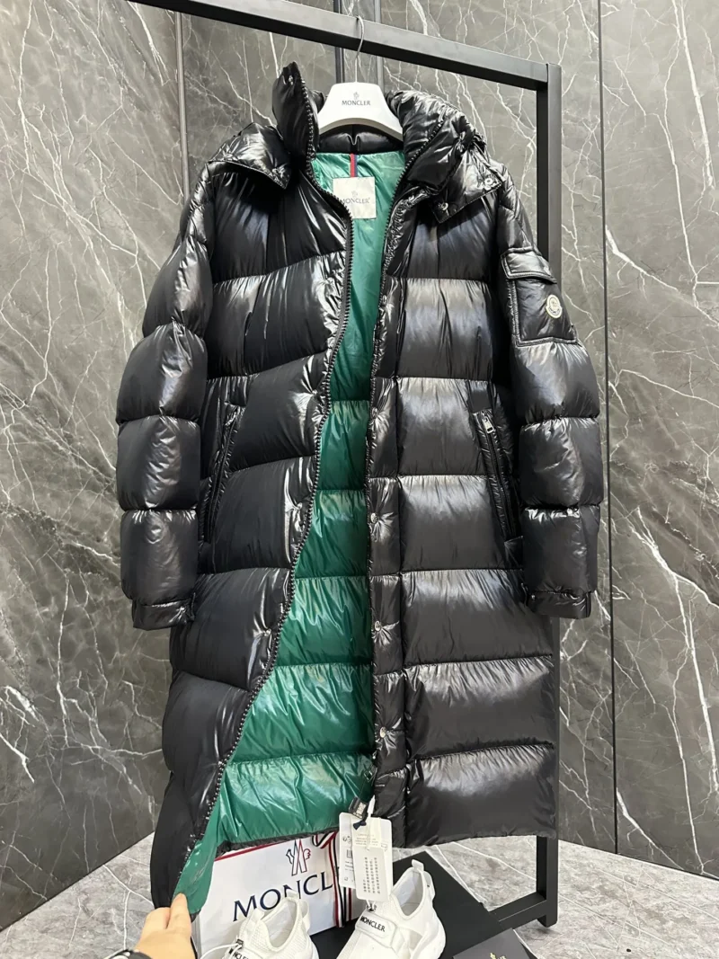 Replica Moncler Hanoverian Long Down Jacket Black Reps - RepLuxe