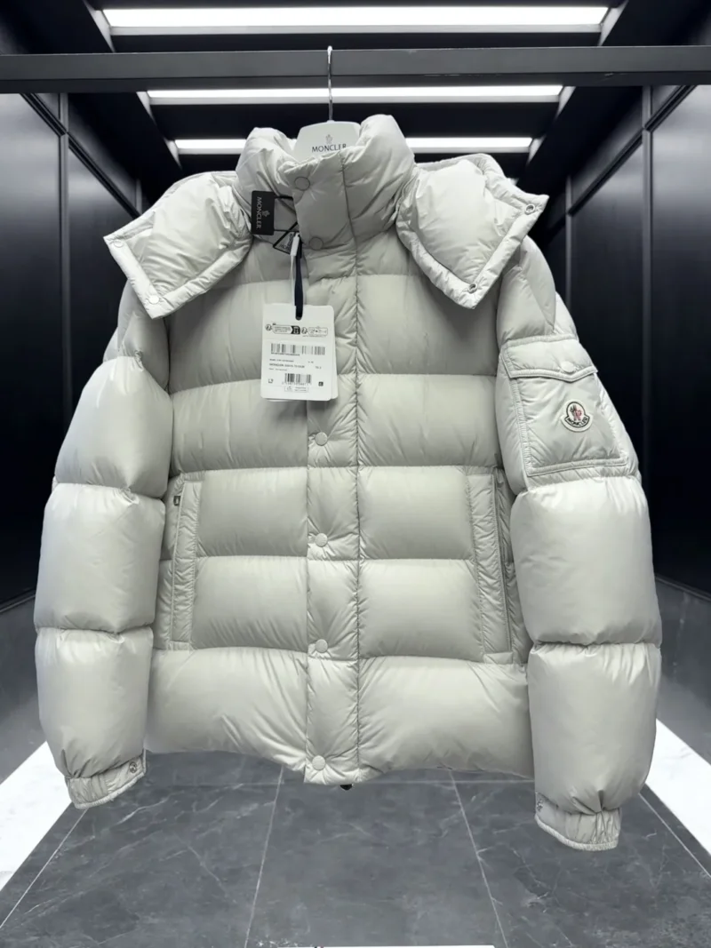 Replica Moncler Maya 70 Down Jacket Pearl Grey Reps - RepLuxe