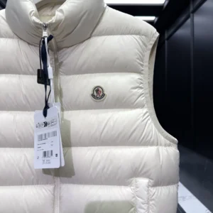Replica Moncler Contrin Down Vest Beige Regular Reps - RepLuxe