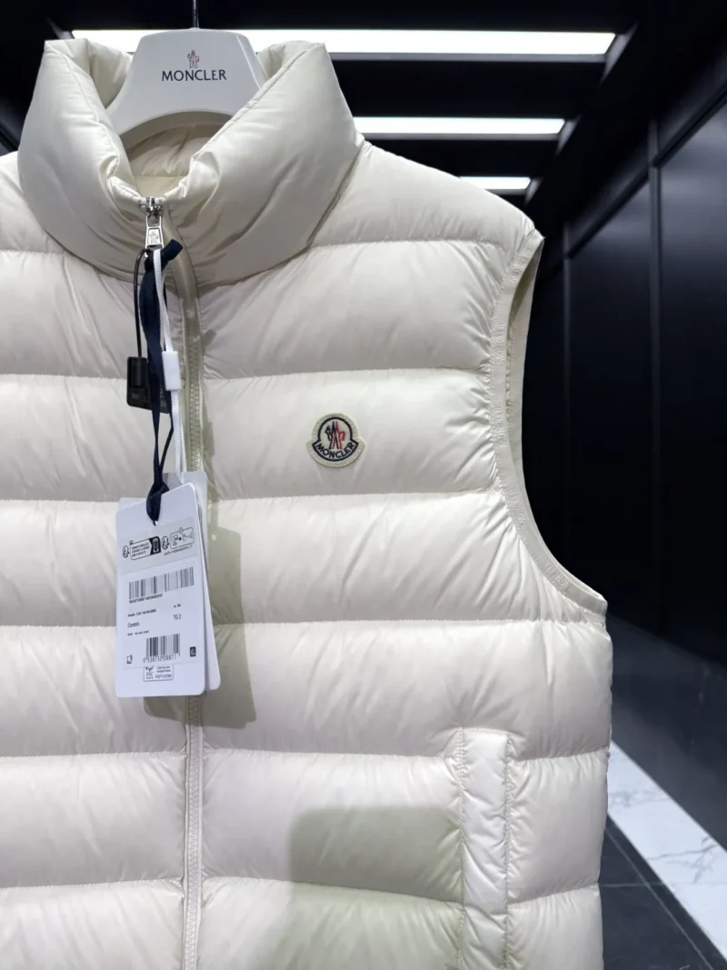 Replica Moncler Contrin Down Vest Beige Regular Reps - RepLuxe