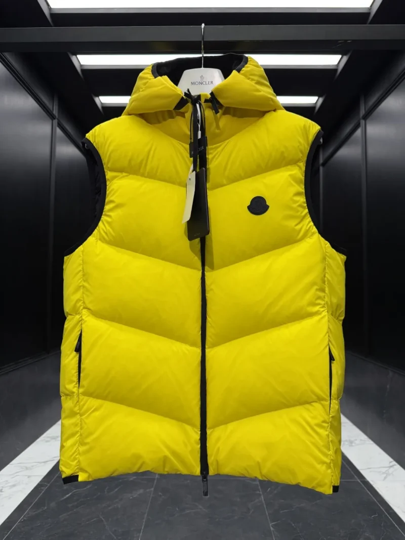 Replica Moncler Guersac Quilted Vest Yellow Sleeveless Reps - RepLuxe