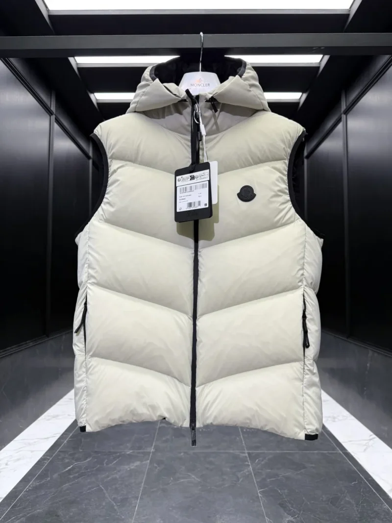 Replica Moncler Guersac Down Vest Cream Quilted Reps - RepLuxe