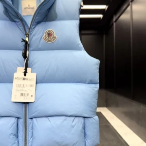Replica Moncler Christopher Raxxy Down Vest Light Blue Reps - RepLuxe