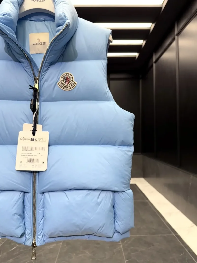 Replica Moncler Christopher Raxxy Down Vest Light Blue Reps - RepLuxe