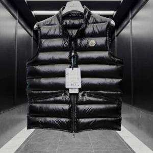 Replica Moncler Gui Vest Black Lightweight Design Reps - RepLuxe