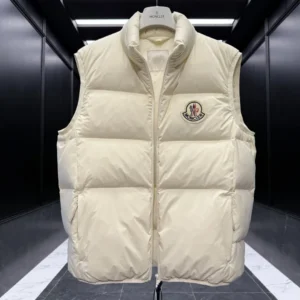 Replica Moncler Almaz Down Vest Cream Quilted Reps - RepLuxe