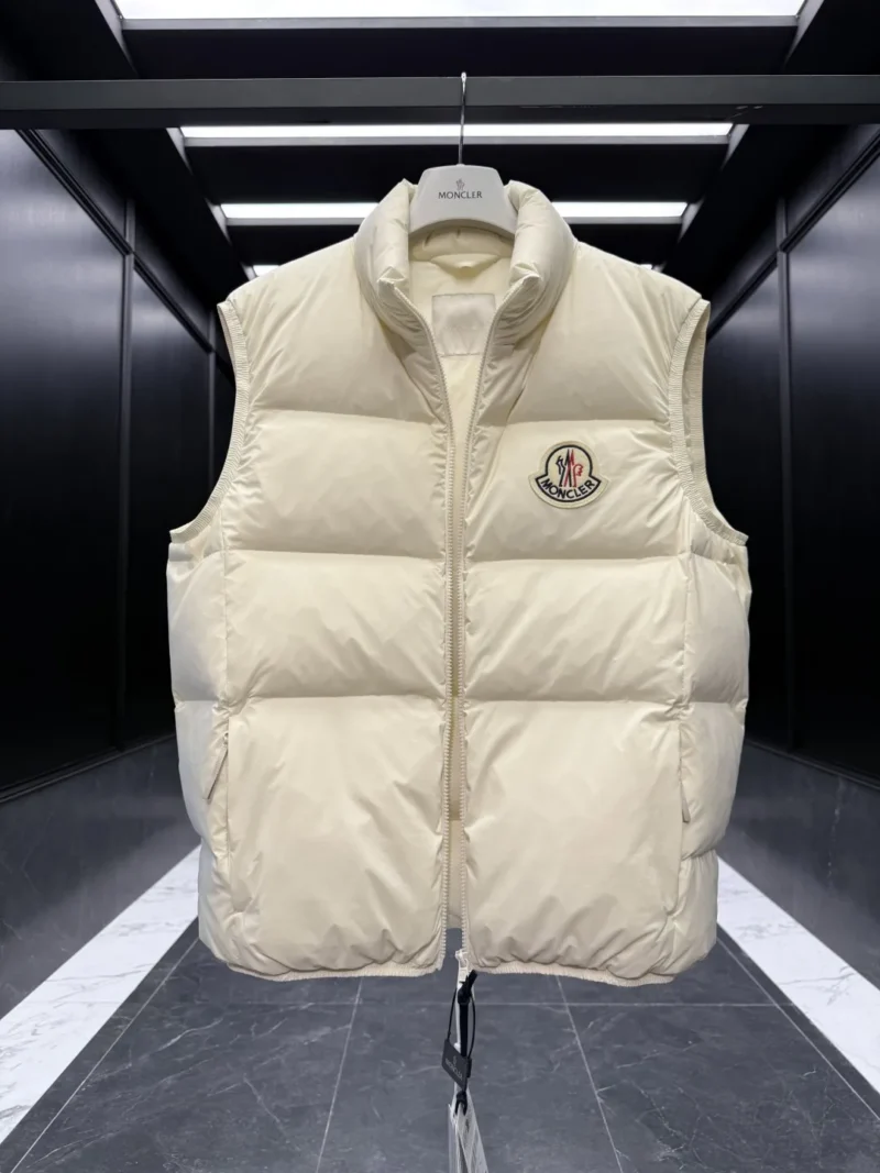 Replica Moncler Almaz Down Vest Cream Quilted Reps - RepLuxe