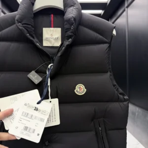 Replica Moncler Tibb Vest Black Matte Finish Reps - RepLuxe