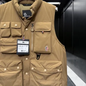Replica Moncler Grenoble Tongass Vest Beige Outdoor Reps - RepLuxe