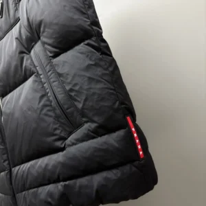 Replica Prada Hooded Down Vest Black Quilted Reps - RepLuxe