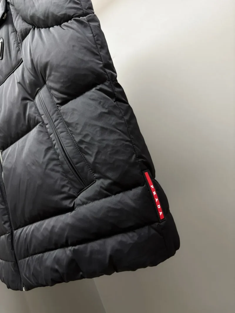 Replica Prada Hooded Down Vest Black Quilted Reps - RepLuxe