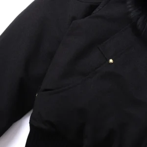 Replica Moose Knuckles Gold Scissor Jacket Black Bomber Reps - RepLuxe