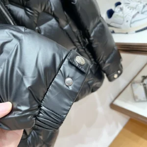 Replica Prada P500 Black Down Jacket Hooded Reps - RepLuxe