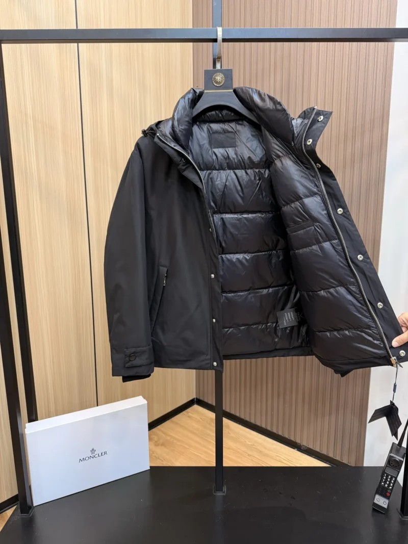 Replica Prada Down Jacket Black Hooded Style Reps - RepLuxe