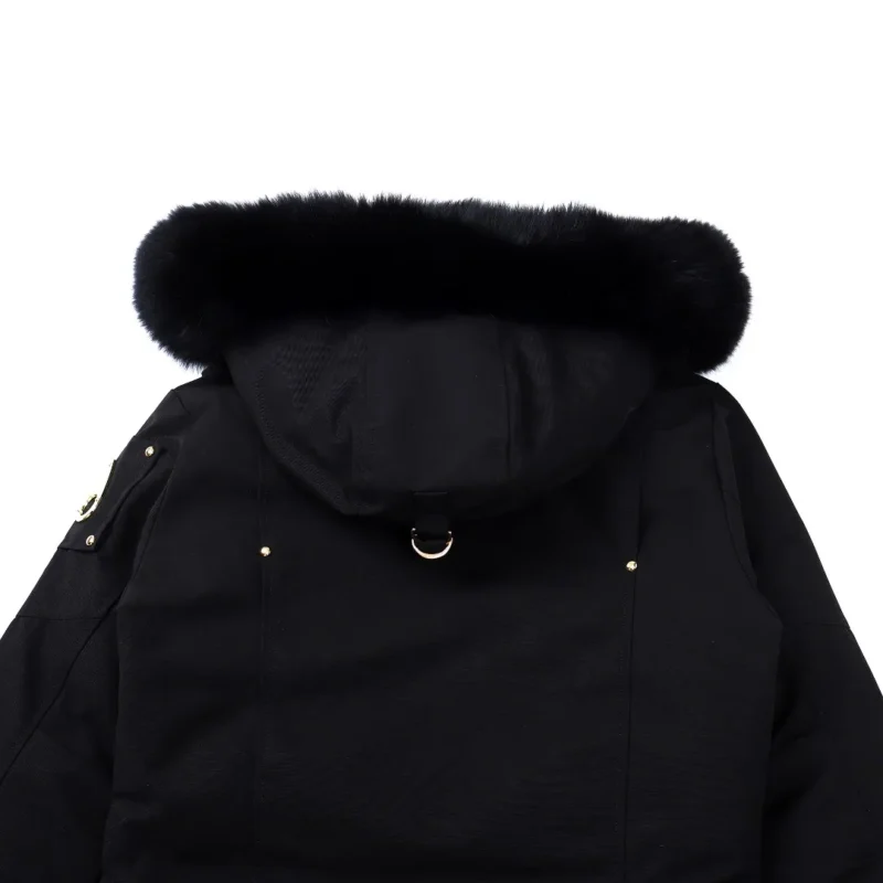 Replica Moose Knuckles Gold Scissor Down Jacket Black Reps - RepLuxe