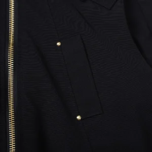 Replica Moose Knuckles Gold Scissor Down Jacket Black Reps - RepLuxe