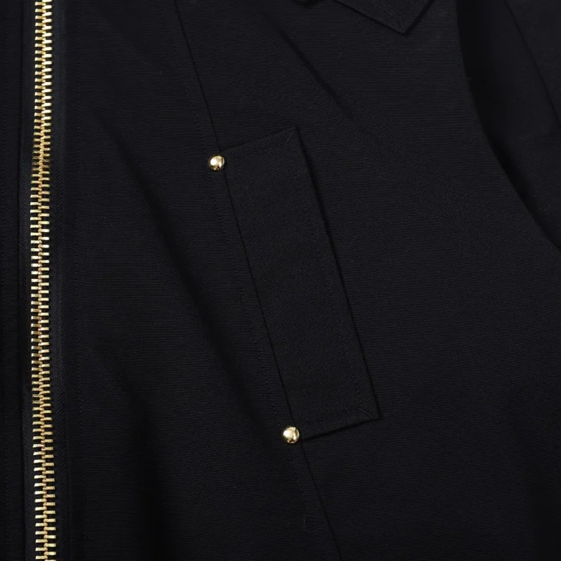 Replica Moose Knuckles Gold Scissor Down Jacket Black Reps - RepLuxe