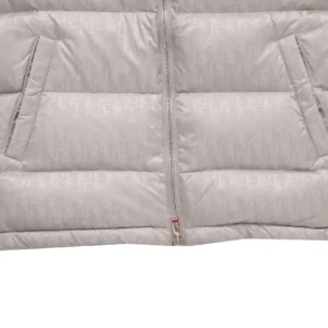 Replica Dior Limited Edition Classic Monogram Down Vest Grey Reps - RepLuxe