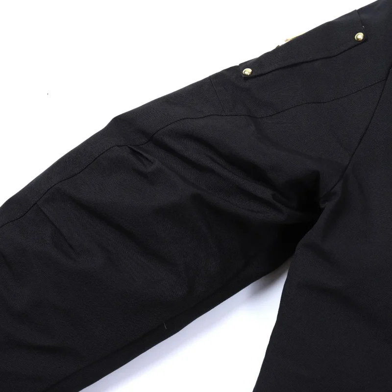 Replica Moose Knuckles 01 Gold Scissor Down Jacket Black Reps - RepLuxe