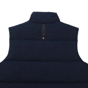 Replica Moose Knuckles Vest Deep Blue Quilted Reps - RepLuxe