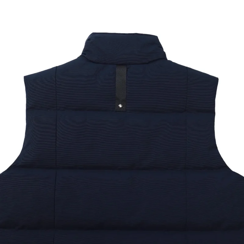 Replica Moose Knuckles Vest Deep Blue Quilted Reps - RepLuxe